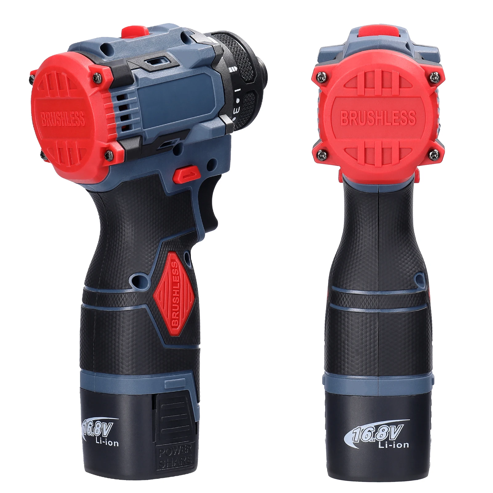 16.8V Electric Screwdriver Brushless Motor 1500rpm 55Nm Torque Electric Drill Rechargeable Screwdriver DIY Repairing Power Tool