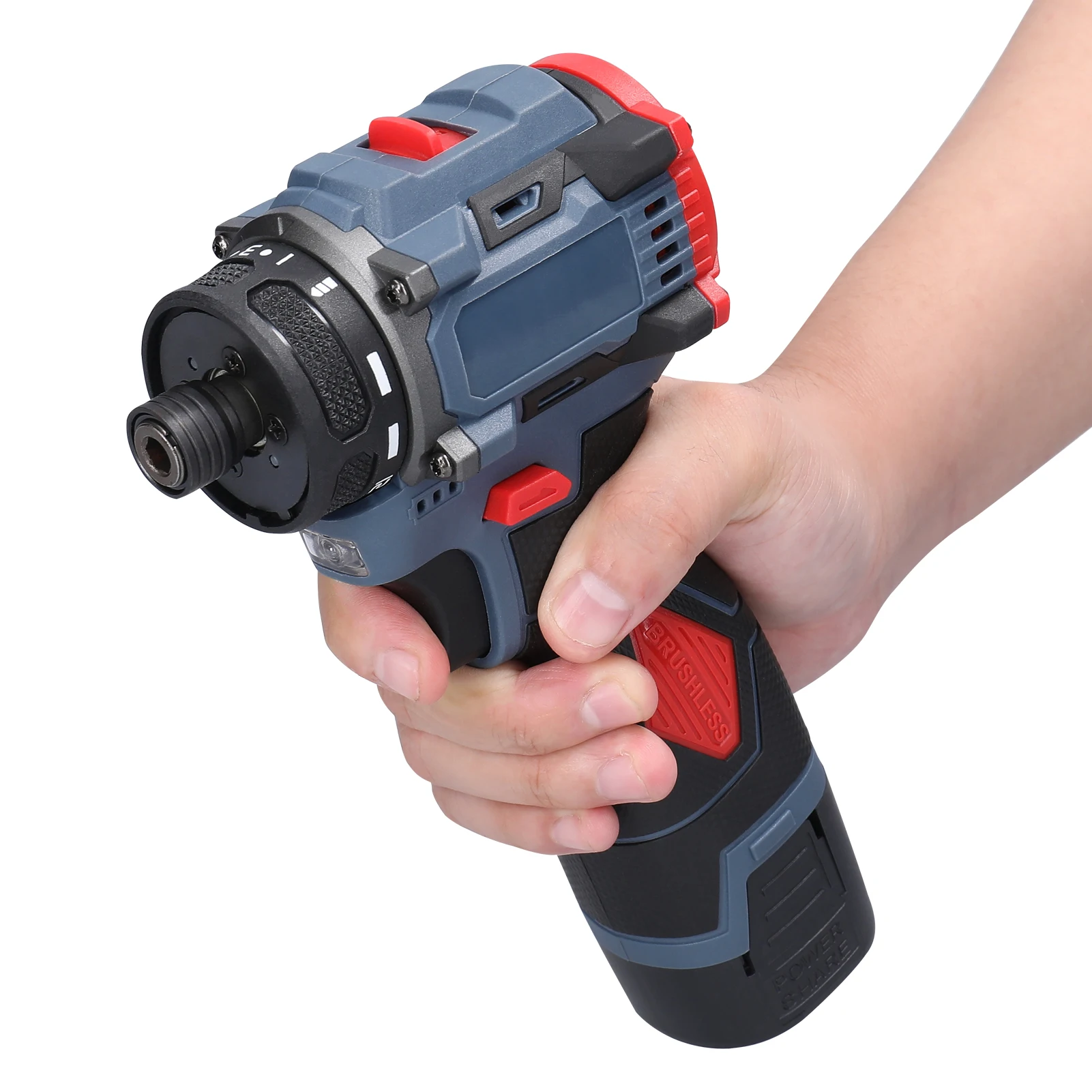 16.8V Electric Screwdriver Brushless Motor 1500rpm 55Nm Torque Electric Drill Rechargeable Screwdriver DIY Repairing Power Tool