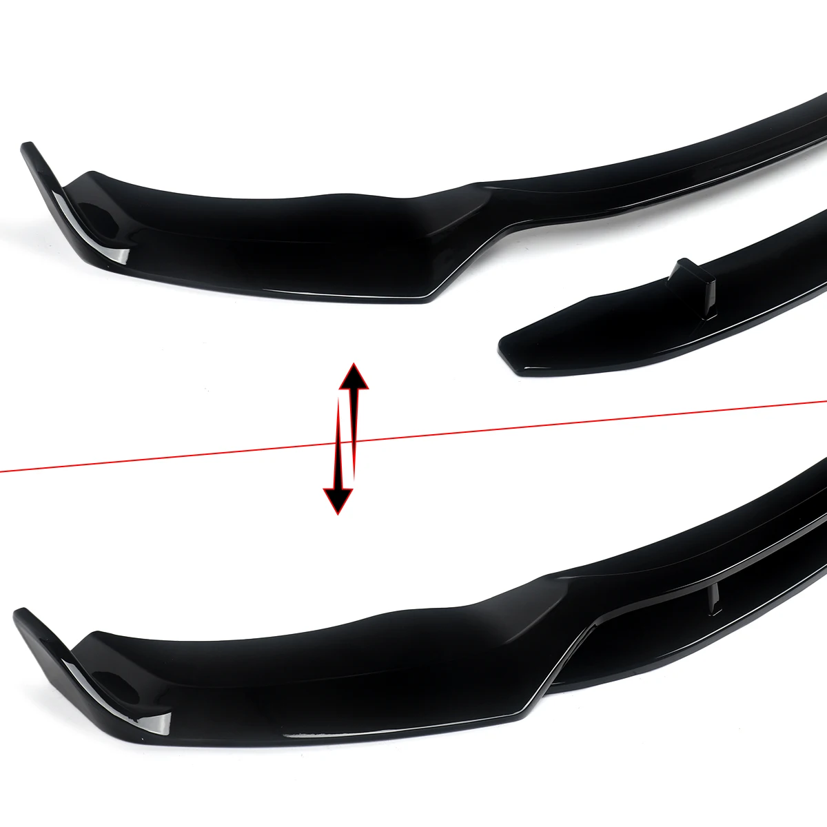 For BMW X3 X4 F25 F26 M Sport 2014-2017 M Performance Front Splitter Spoiler Lip Gloss Black accesorios bumpers peugeot partner