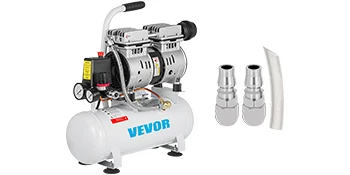 SucceBuy 9L/25L Air Compressor with Pure Copper Motor 550W/750W Oil-free Air Pump For Home Repair Tire Inflation Whisper Compressor