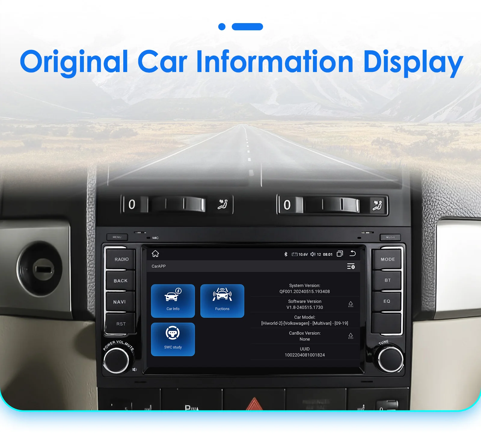 7"Android Auto Car radio for Volkswagen VW Touareg 2004-2011 Transporter Multimedia player 4G Carplay 2din 7862 Autoradio Screen