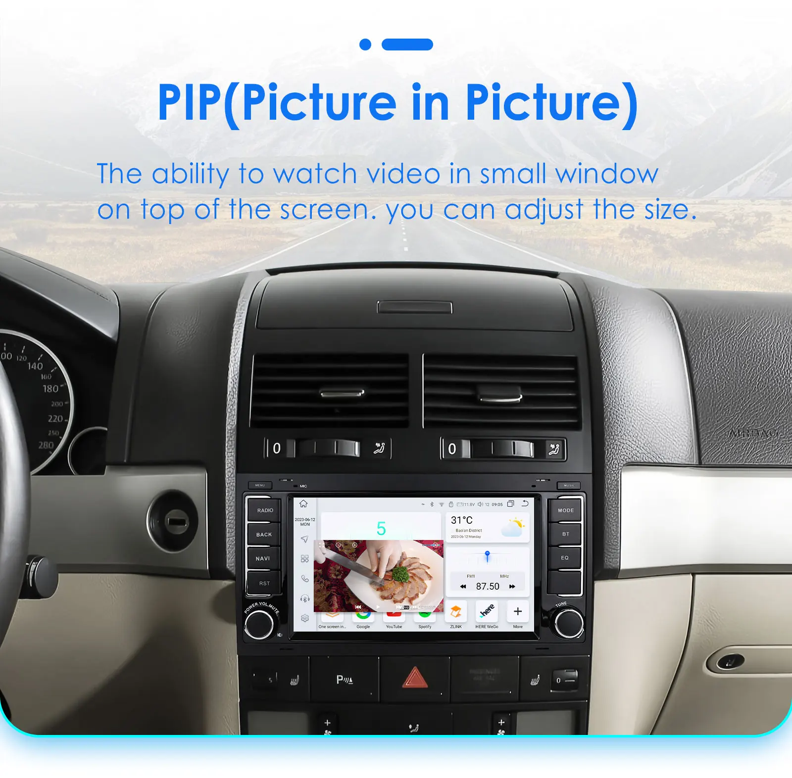 7"Android Auto Car radio for Volkswagen VW Touareg 2004-2011 Transporter Multimedia player 4G Carplay 2din 7862 Autoradio Screen