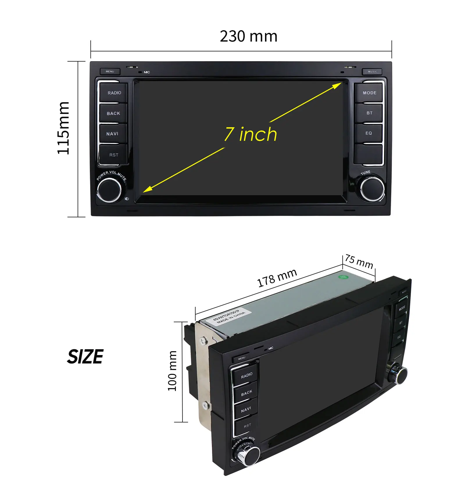 7"Android Auto Car radio for Volkswagen VW Touareg 2004-2011 Transporter Multimedia player 4G Carplay 2din 7862 Autoradio Screen