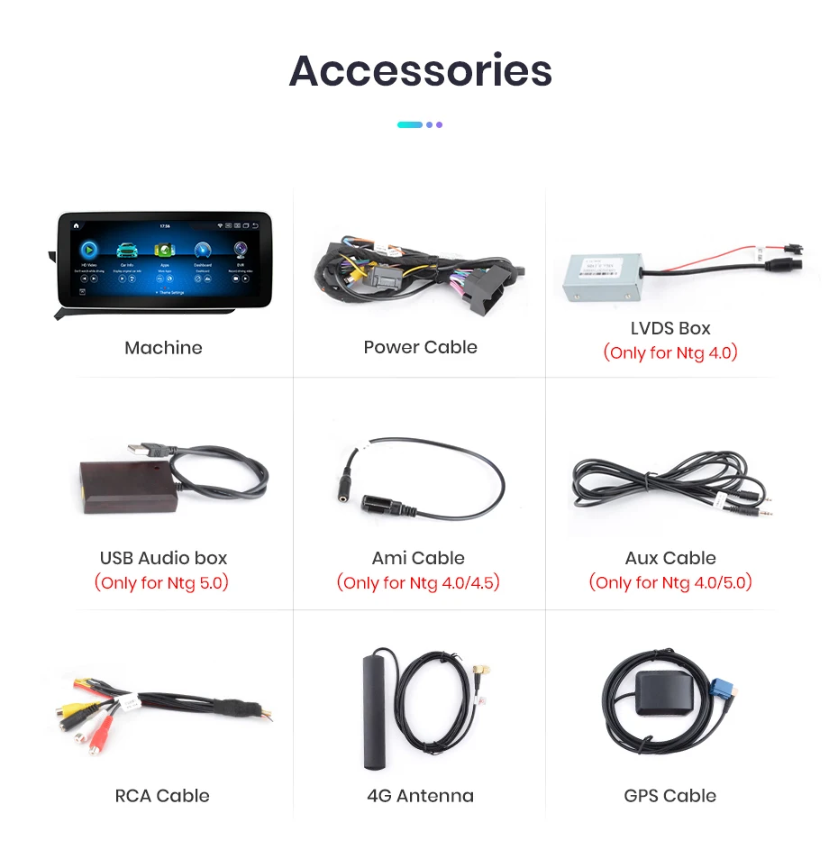 Junsun KSW Qualcomm 665 CarPlay For Apple Car Radio Multimedia For Mercedes-Benz C Class W204 S205 C204 2007-2018 4G WiFi Stereo