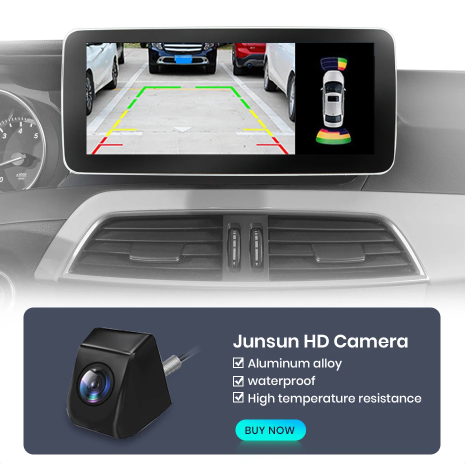 Junsun KSW Qualcomm 665 CarPlay For Apple Car Radio Multimedia For Mercedes-Benz C Class W204 S205 C204 2007-2018 4G WiFi Stereo