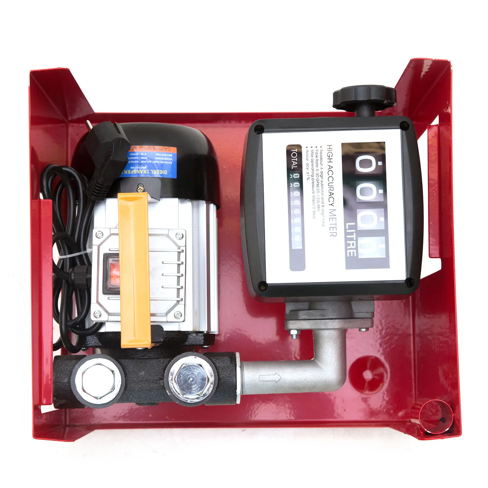 550W 60L/min Dieselpumpe Zählwerk Heizölpumpe Diesel Tankstelle Mit Schlauch