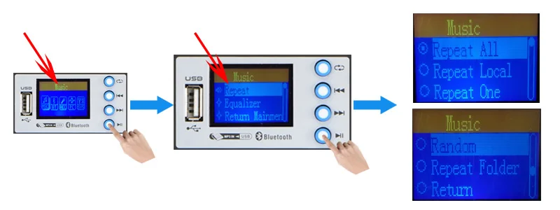FREEBOSS 99 Effects 7 Band EQ Audio Sound Mixer 6 Channels Bluetooth USB Play Record Mixing Console for DJ Studio Karaoke AG-TD6