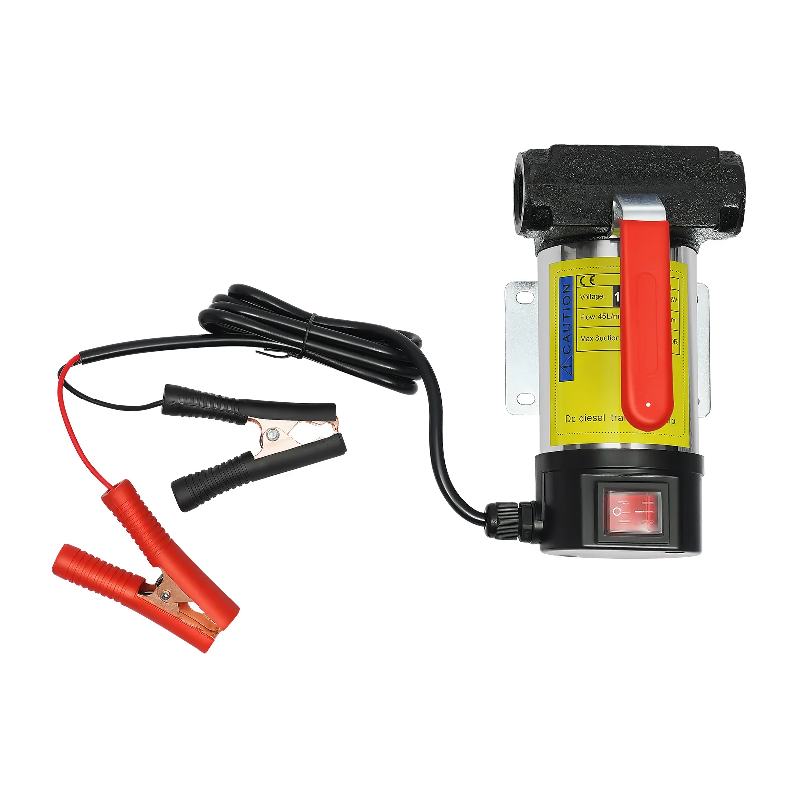 12V 175W Diesel Pump Fuel Oil Pump Automatic Pistol 45L/min Electric Self-priming Diesel Pump Transfer Pump Kit 3600RPM NEW