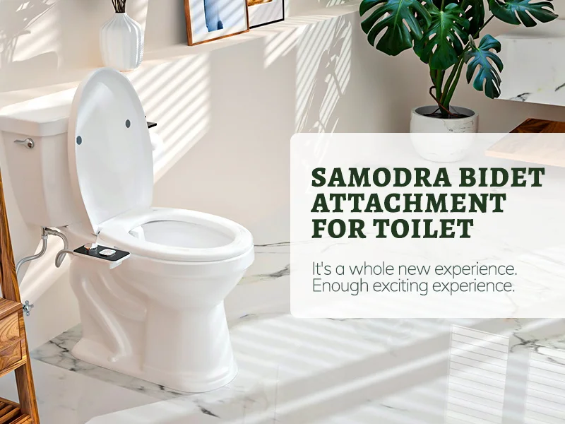Bidet Toilet Seat Attachment Ultra-thin Non-electric Self-cleaning Dual Nozzles Frontal & Rear Wash Cold Water Personal Hygiene