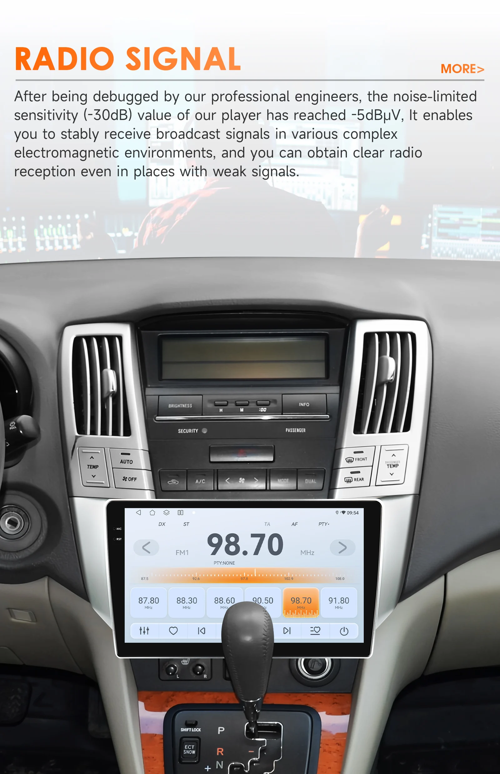 Hizpo 9" Android Car Radio For Lexus RX300 RX330 RX350 RX400H 2003-2009 Auto Stereo Multimedia Player GPS Navigation Carplay DSP