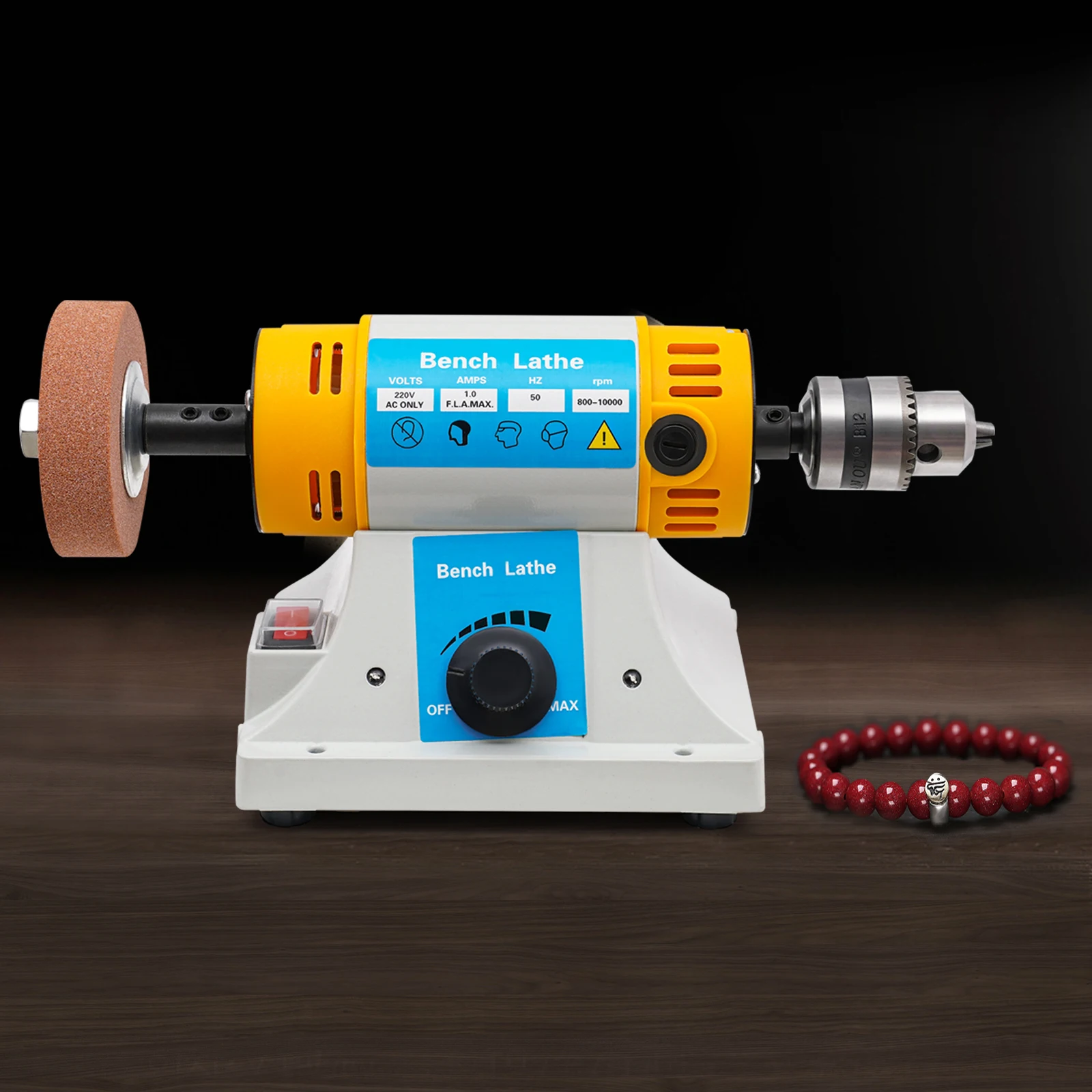 220V Multi-Function Benchtop Polisher Grinder, Bench Buffer Polishing Machine, Jewelry Polisher