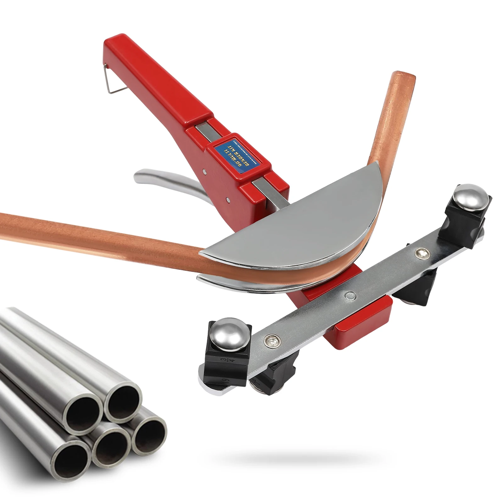 CT-999F Red Rohrbiegemaschine Hand Rohrbiegemaschine Set 6-22 mm Rohrbiegemaschine bis 90°-Rohrschneider