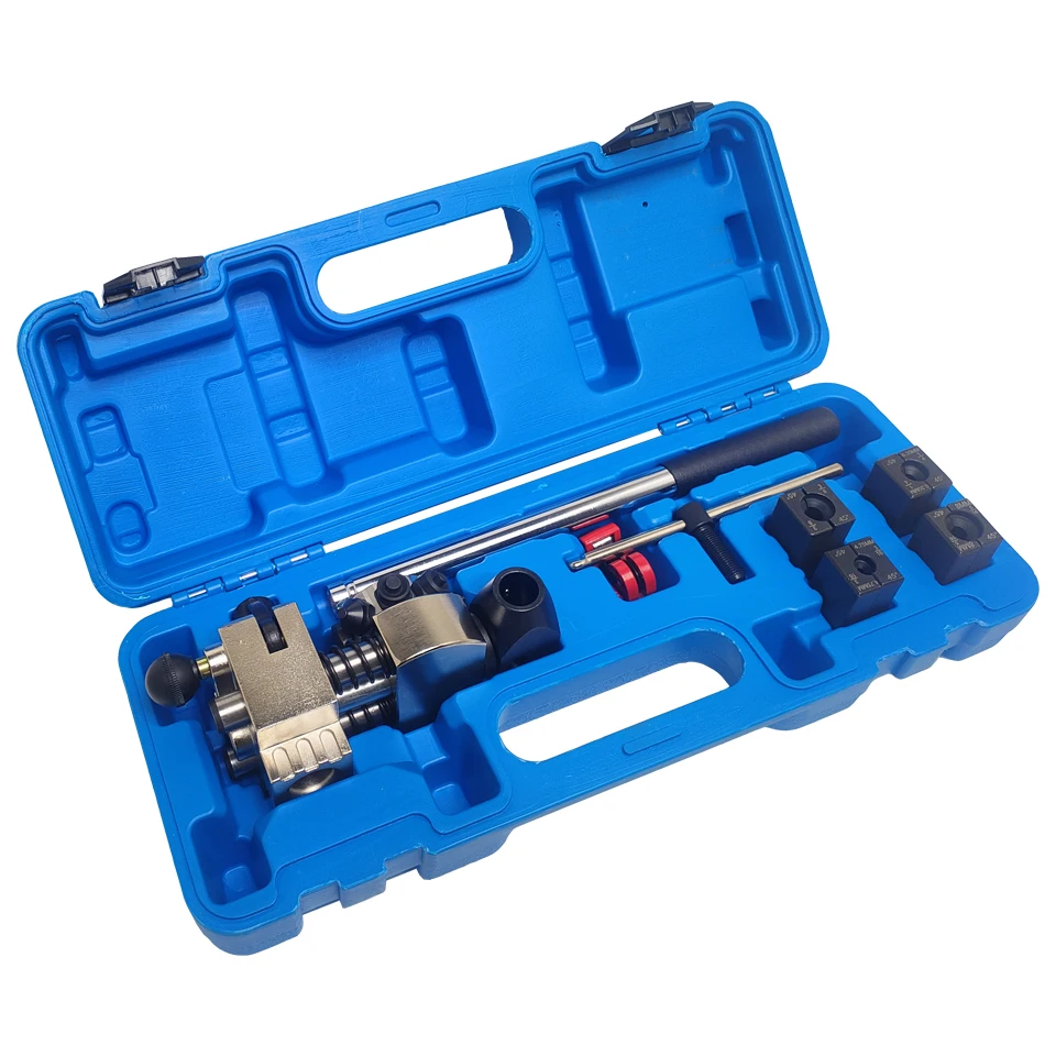 45 Degree Professional Brake pipe Flaring Tool Kit for Single, Bubble, and Double tube rolling , 3/16", 1/4", 5/16", 3/8"