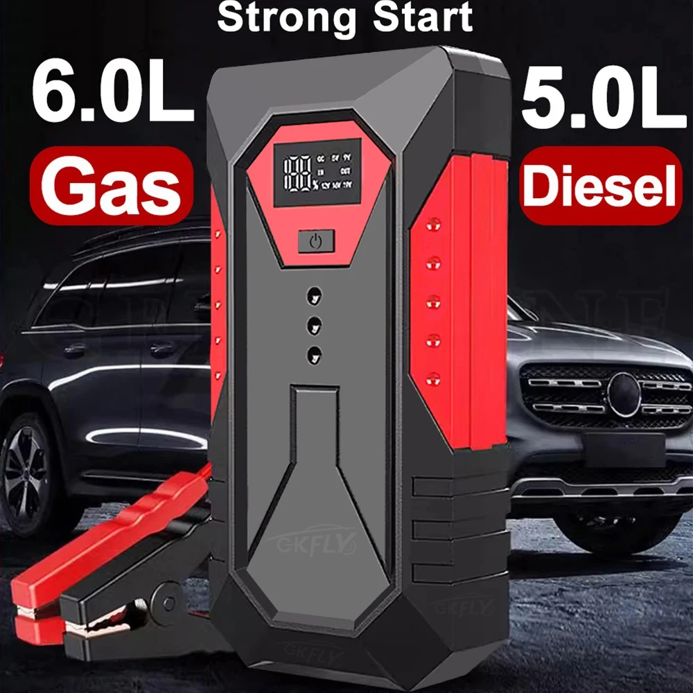 GKFLY 4000A Car Jump Starter Portable Power Bank 2000A Car Battery Booster 12V Auxiliary Starting Device for Diesel