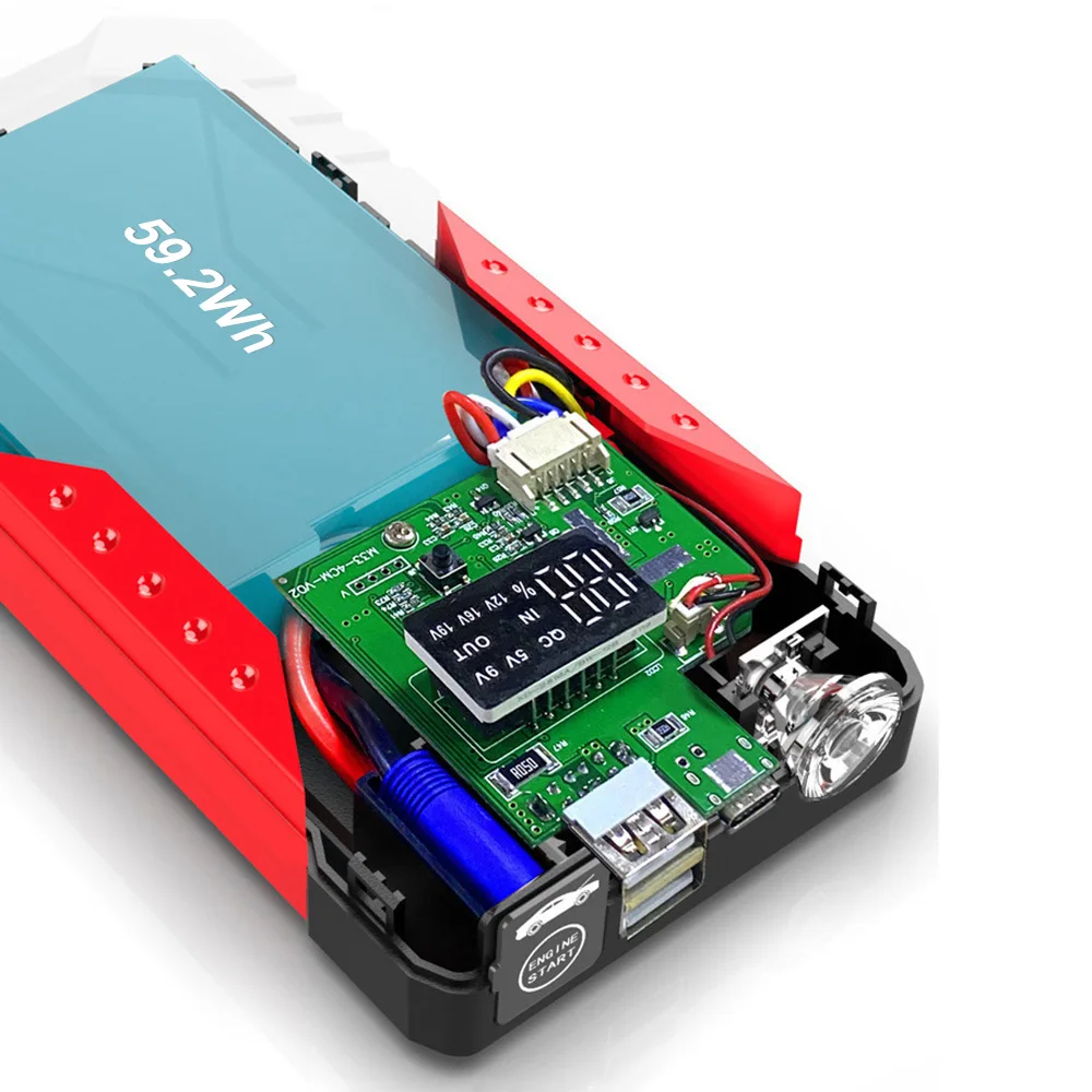 GKFLY 4000A Car Jump Starter Portable Power Bank 2000A Car Battery Booster 12V Auxiliary Starting Device for Diesel