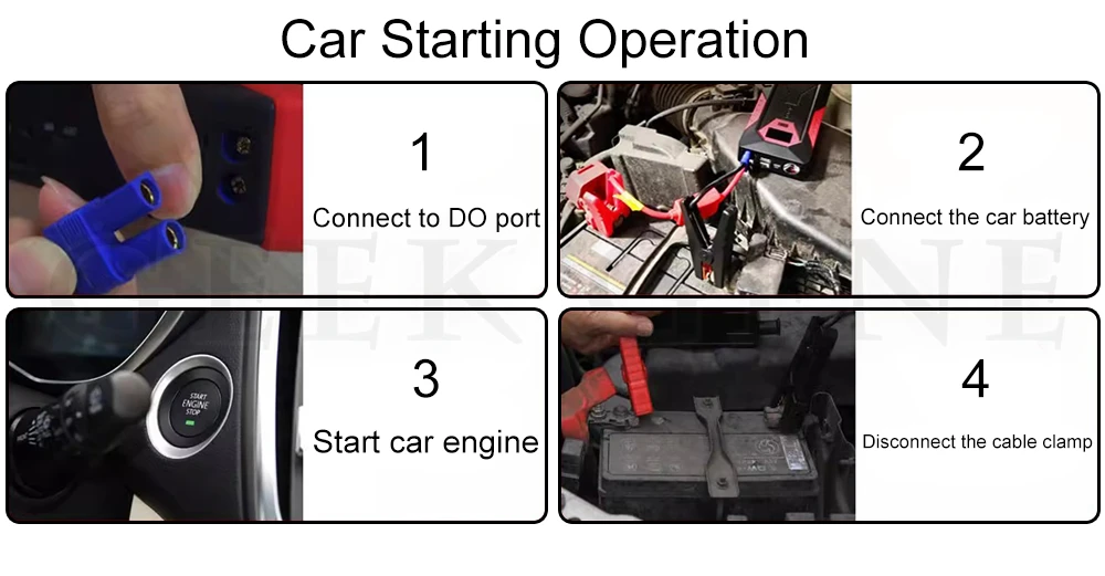 GKFLY 4000A Car Jump Starter Portable Power Bank 2000A Car Battery Booster 12V Auxiliary Starting Device for Diesel