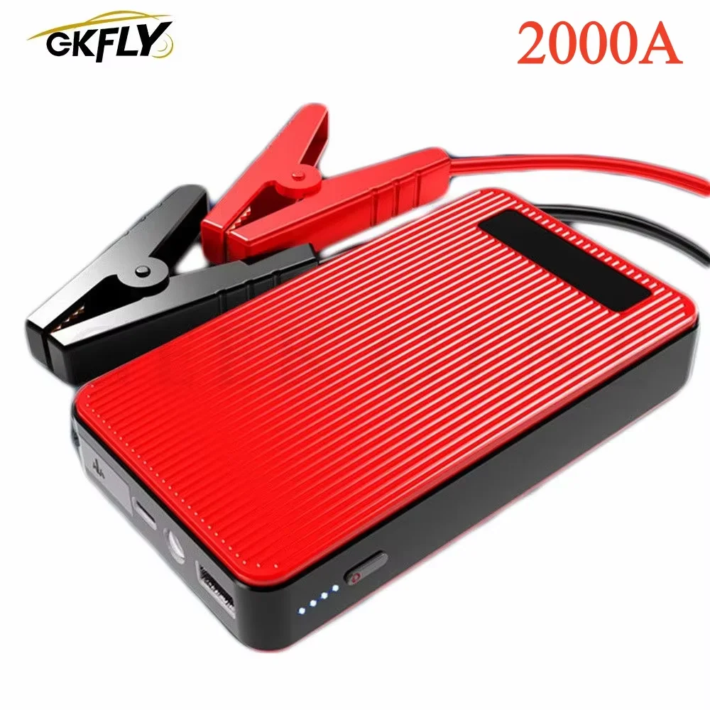 GKFLY 4000A Car Jump Starter Portable Power Bank 2000A Car Battery Booster 12V Auxiliary Starting Device for Diesel