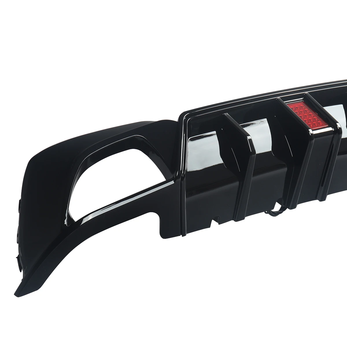 MagicKit For BMW 3Ser G20 G21 M Sport 2019-21 Competitive &Lamp Style Rear Diffuser Black