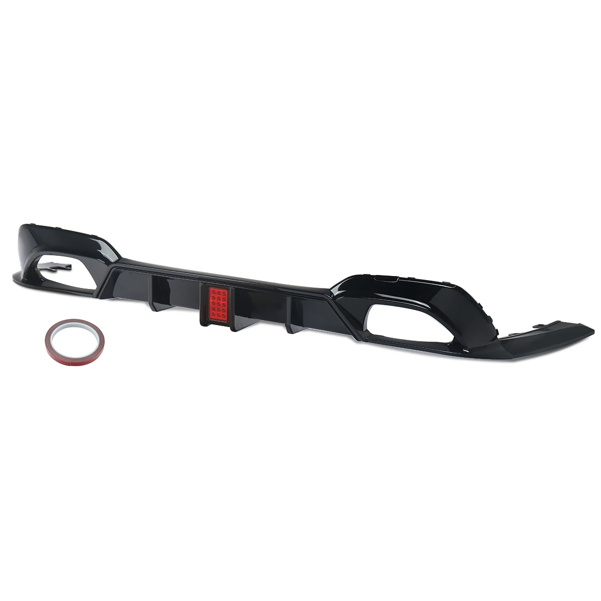 MagicKit For BMW 3Ser G20 G21 M Sport 2019-21 Competitive &Lamp Style Rear Diffuser Black