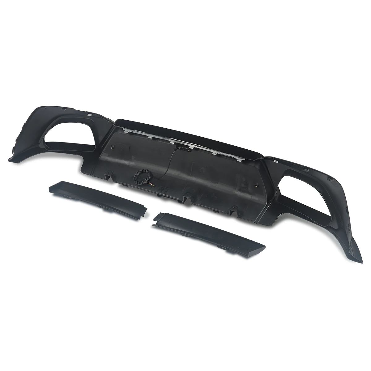 MagicKit For BMW 3Ser G20 G21 M Sport 2019-21 Competitive &Lamp Style Rear Diffuser Black