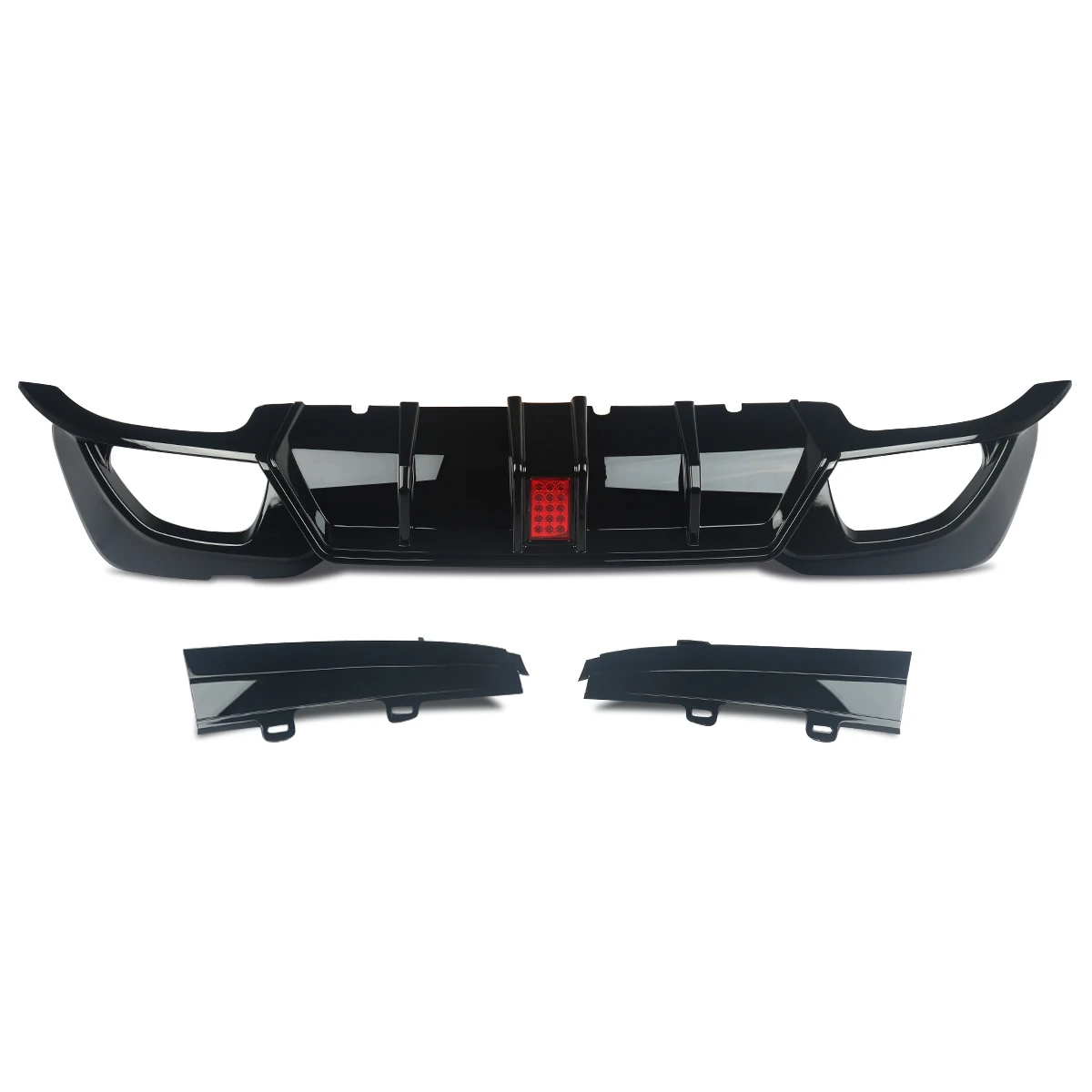 MagicKit For BMW 3Ser G20 G21 M Sport 2019-21 Competitive &Lamp Style Rear Diffuser Black