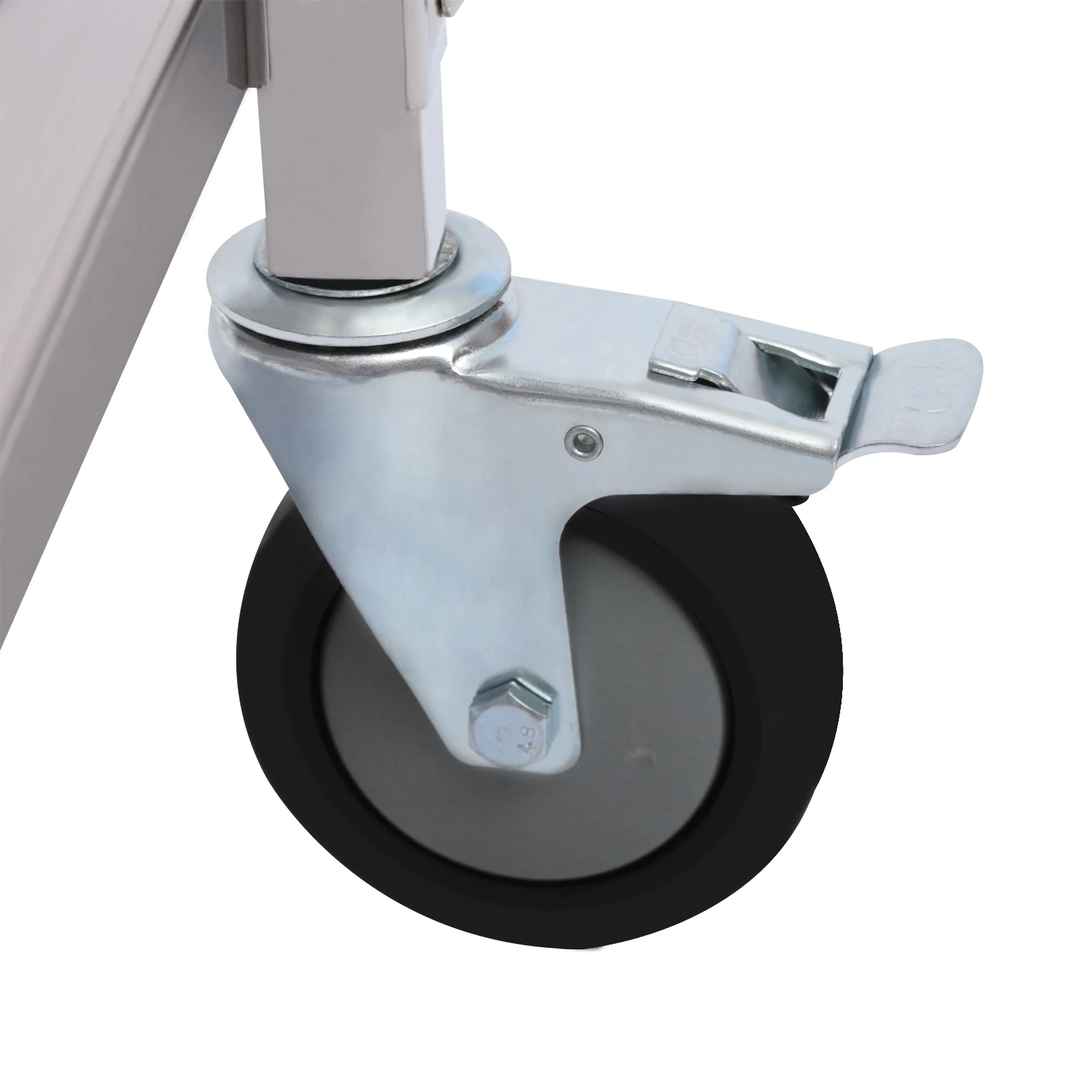 3 Floors Stainless Steel Serving Trolley Transport Cart Kitchen Roller Wheelcart Storage Rack Stand