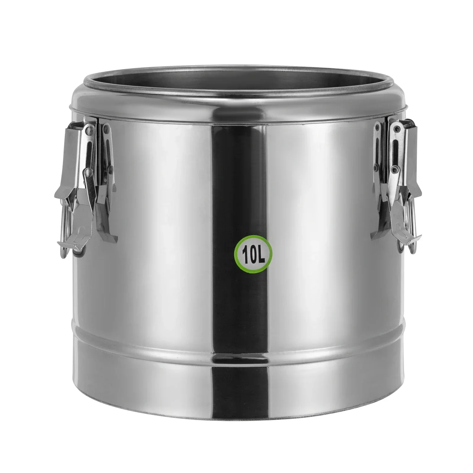10L Insulated Stainless Steel Soup Container 12h Temperature Retention with Handles & Lockable Lid, for Home/Commercial Use