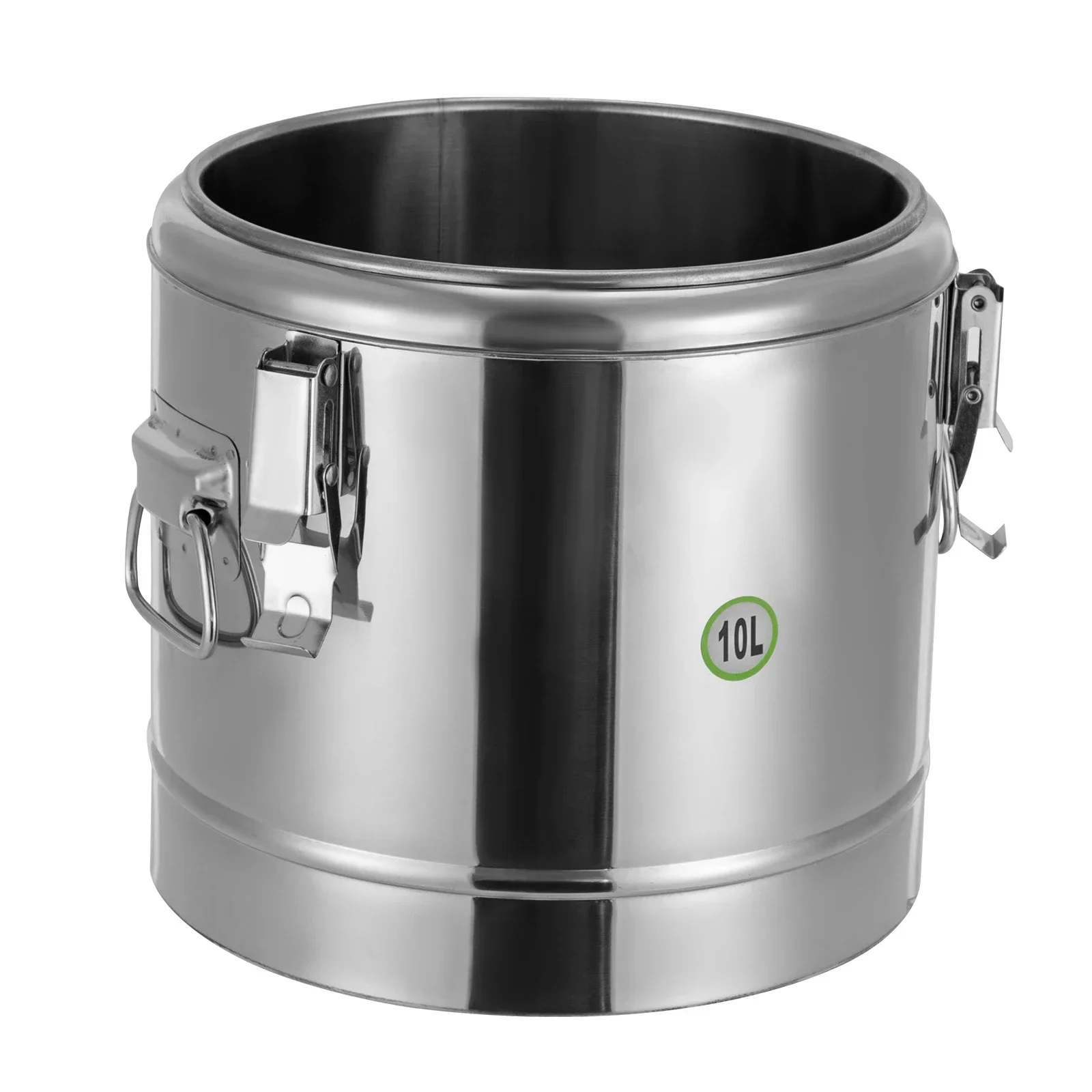 10L Insulated Stainless Steel Soup Container 12h Temperature Retention with Handles & Lockable Lid, for Home/Commercial Use