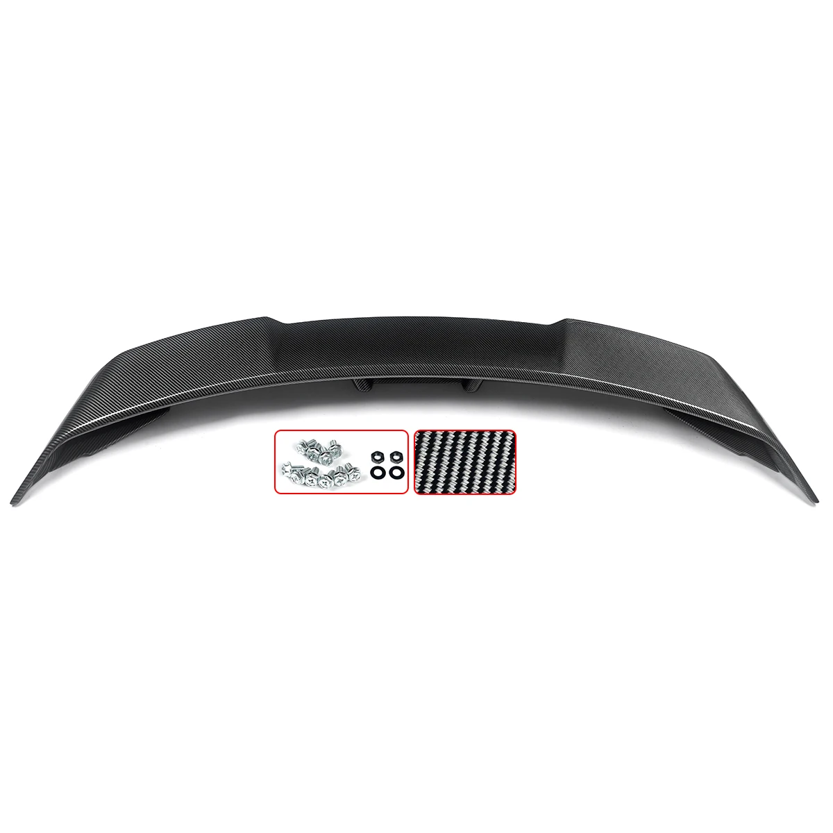 FOR 2015-2022 FORD MUSTANG S550 GT STYLE GLOSSY BLACK REAR TRUNK SPOILER WING