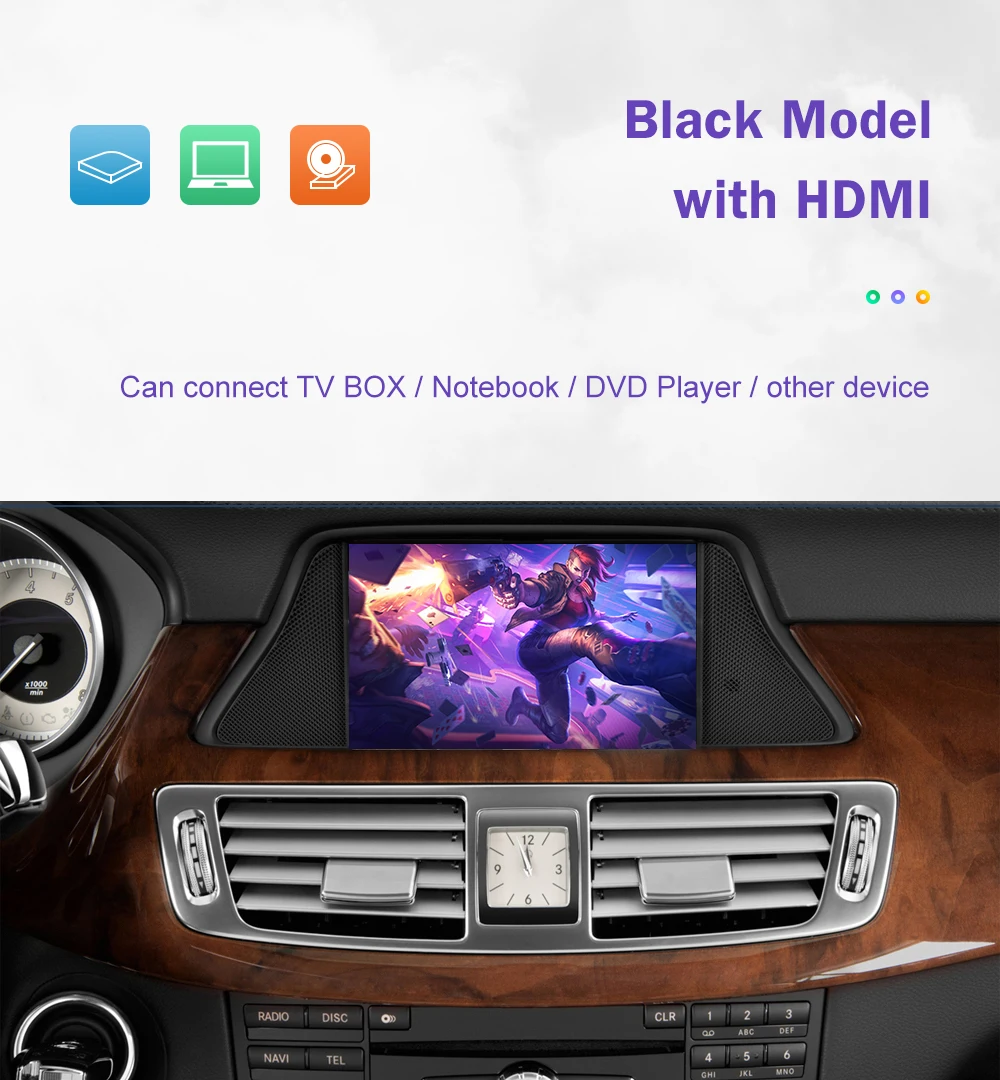 Wireless CarPlay for Mercedes Benz CLS W218 2011-2015 NTG4.5/4.7 with Android Auto Mirror Link AirPlay Bluetooth Siri Voice USB
