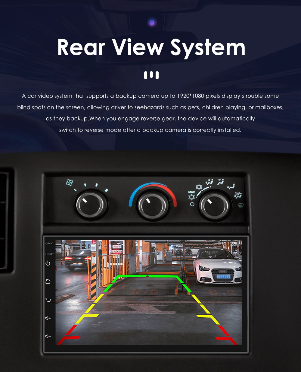 7 inch 2Din Universal Android Car Multimedia Player Carplay Auto Radio With WiFi Bluetooth FM Navigation Autoradio Stereo