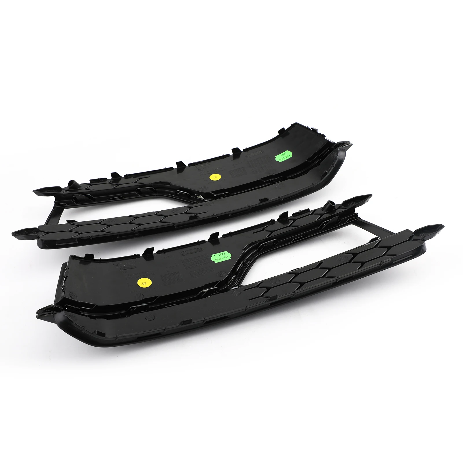 Artudatech Pair Front Fog Lamp Black Trim Grills Grill Fit AUDI A5 S-Line S5 2013-2016
