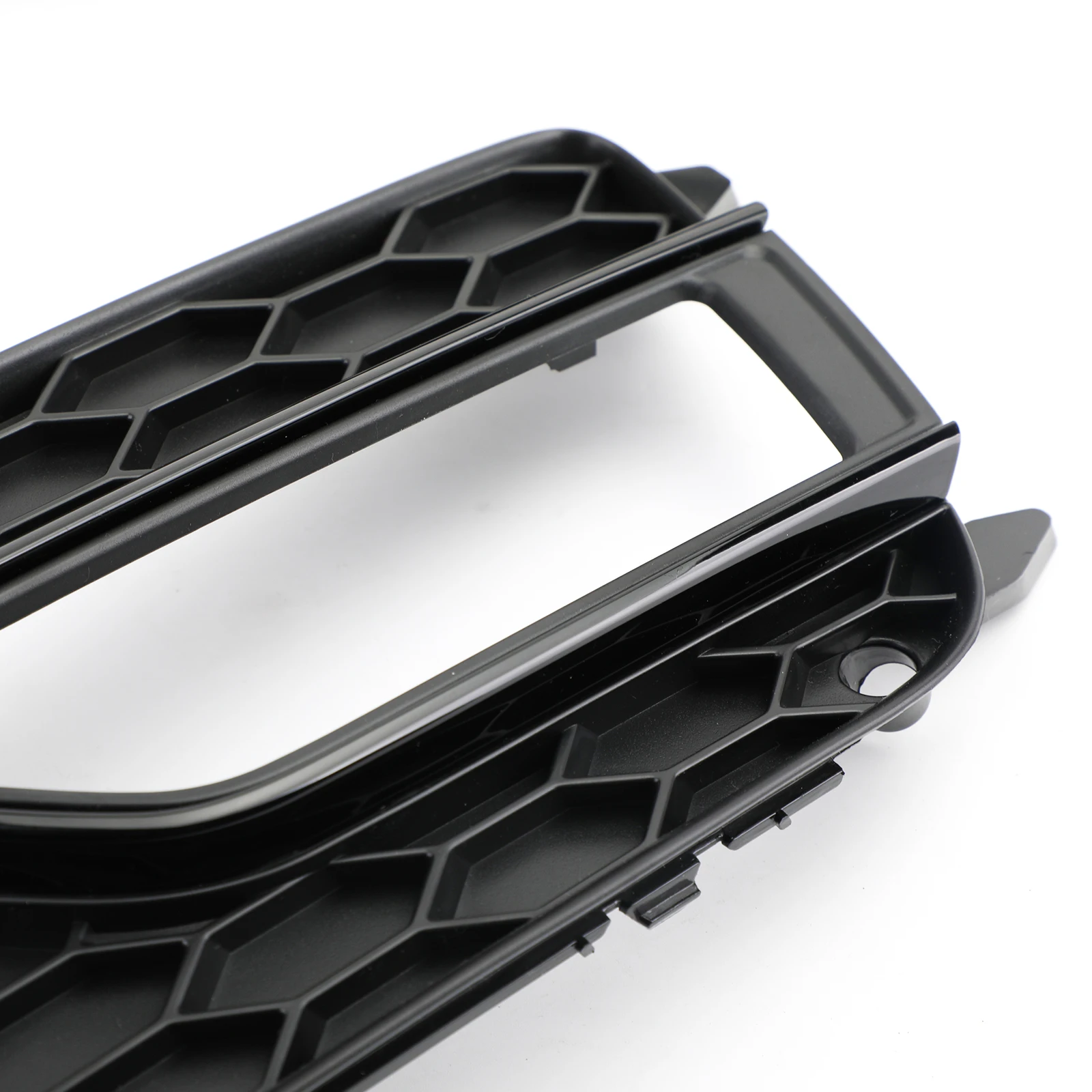 Artudatech Pair Front Fog Lamp Black Trim Grills Grill Fit AUDI A5 S-Line S5 2013-2016