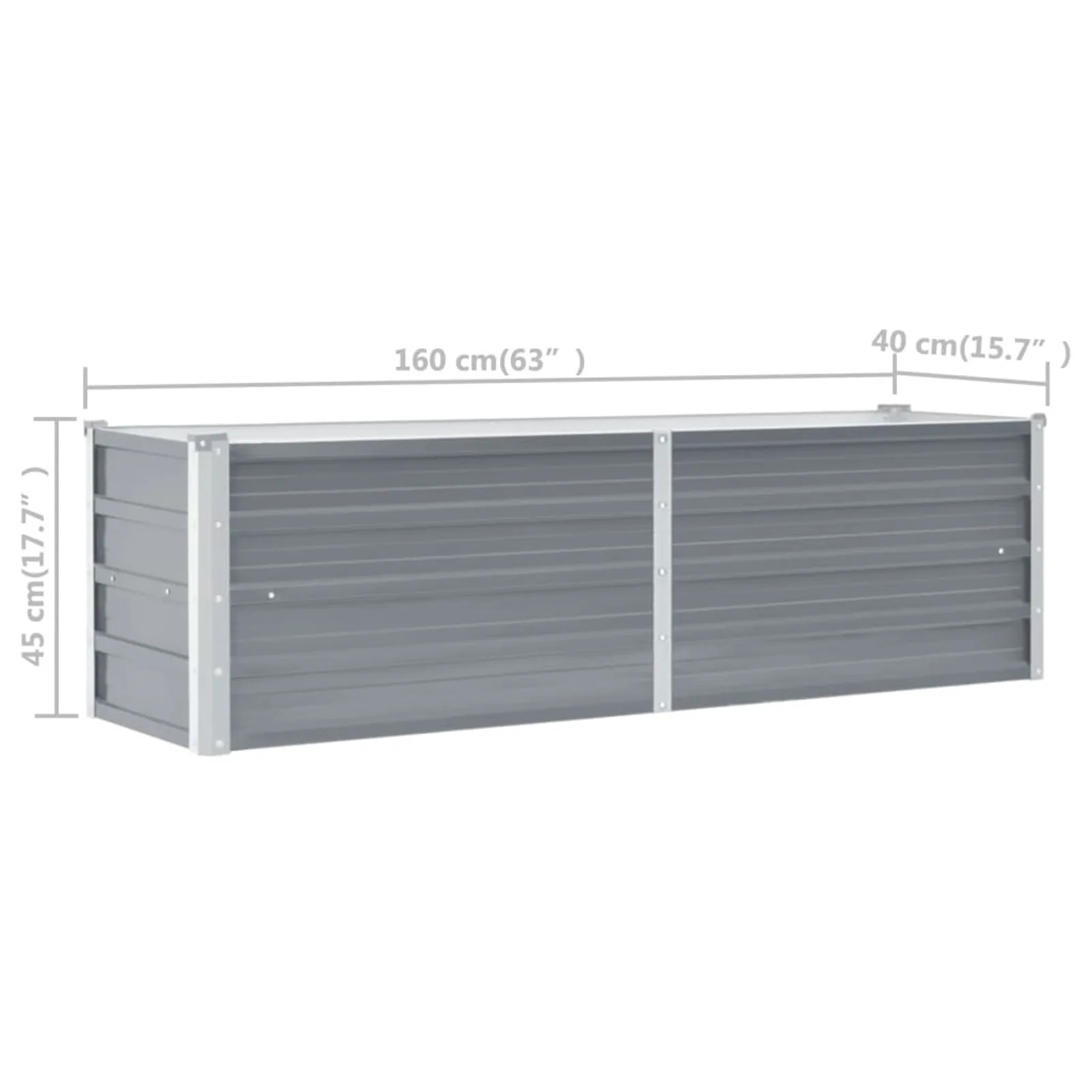 Metal Large Outdoor Garden Raised Bed for DIY Enthusiasts to Decorate Gardens Balconies Patios for Plants Vegetables Flowers Pot