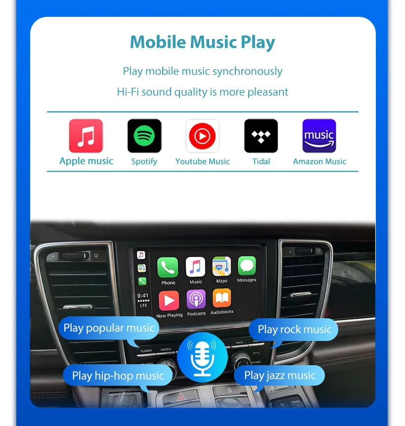 Wireless CarPlay For Porsche Panamera 2010 11 12 13 14 15 16 Years PCM 3.1 AirPlay Android Mirror Link CarPlay Function