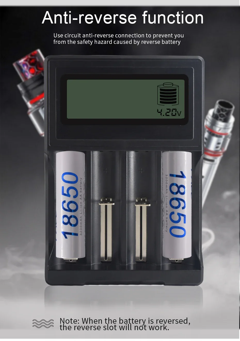 PALO 18650 Battery 3.7V 3200mAh 18650 Lithium Rechargeable Battery 32A High Current Li-ion Batteries for Flashlight
