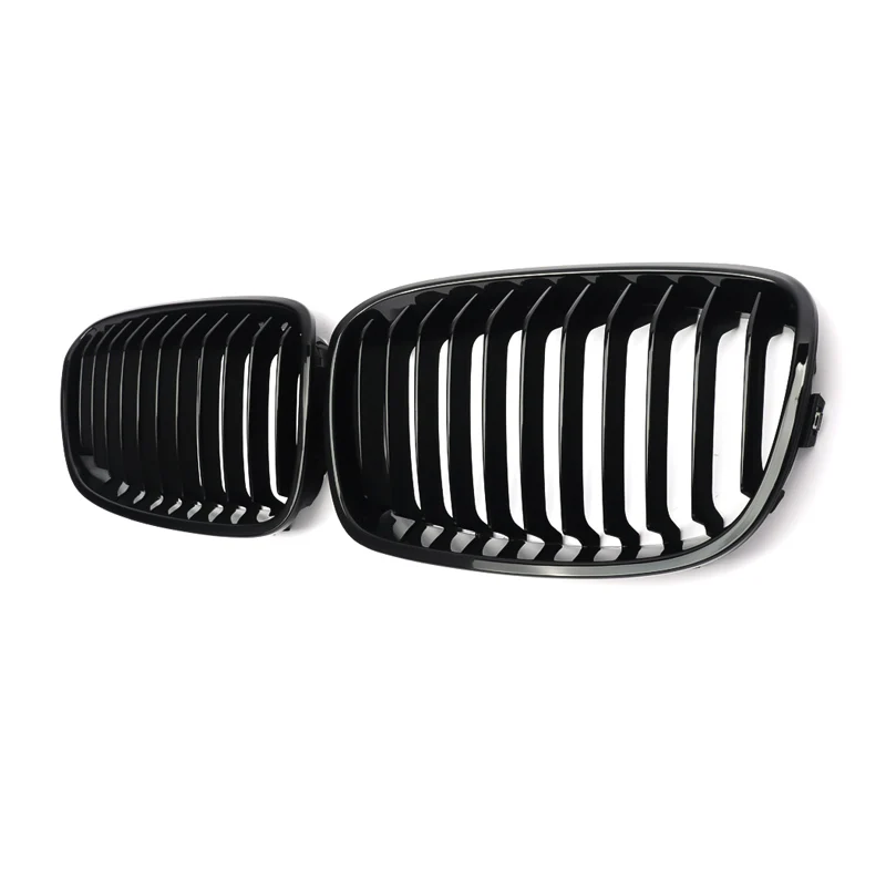 MagicKit Car Racing Grill Fit For BMW F20 F21 LCI 1 Series 1 Pair Front Kidney Grille 2011 2012 2013 2014 2015 Auto Accessories