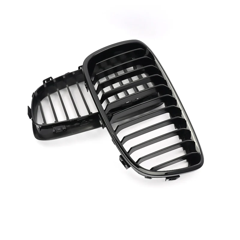 MagicKit Car Racing Grill Fit For BMW F20 F21 LCI 1 Series 1 Pair Front Kidney Grille 2011 2012 2013 2014 2015 Auto Accessories
