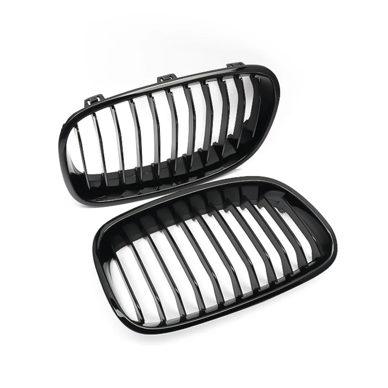 MagicKit Car Racing Grill Fit For BMW F20 F21 LCI 1 Series 1 Pair Front Kidney Grille 2011 2012 2013 2014 2015 Auto Accessories