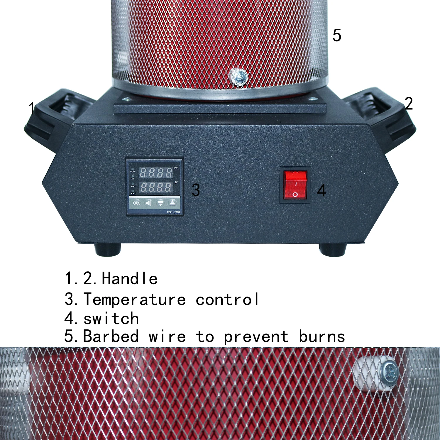 3KG Digital Gold Melting Furnace Machine Heating Capacity 2100W Refining Precious Metal Silver Jewelry Casting Tool