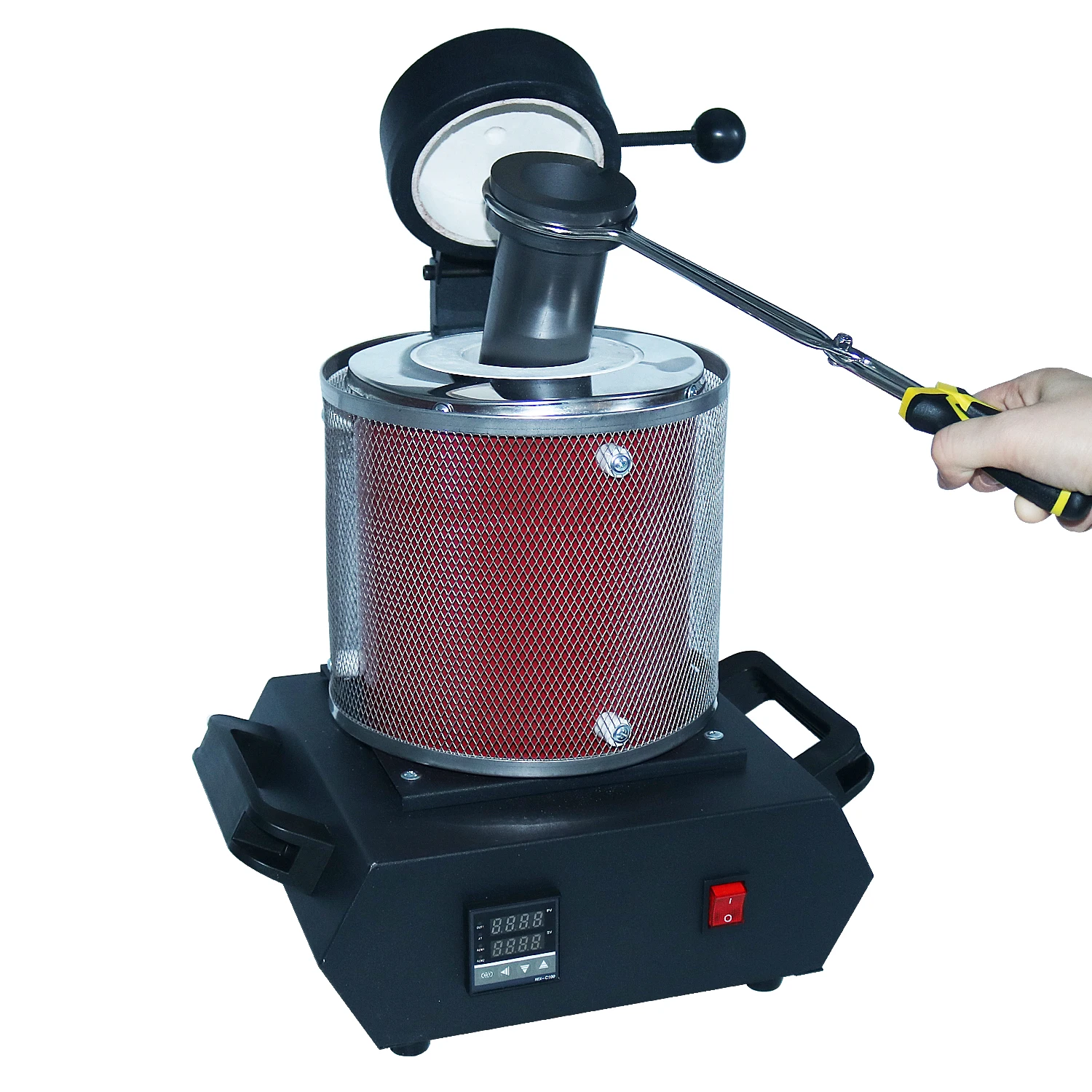 3KG Digital Gold Melting Furnace Machine Heating Capacity 2100W Refining Precious Metal Silver Jewelry Casting Tool