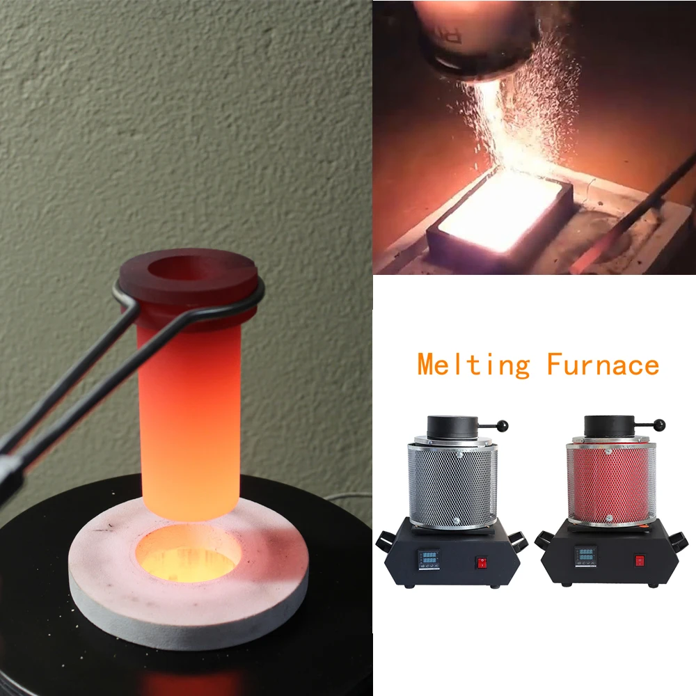 3KG Digital Gold Melting Furnace Machine Heating Capacity 2100W Refining Precious Metal Silver Jewelry Casting Tool