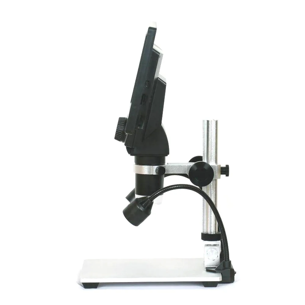 G1200 Digital Microscope 7 Inch Large Color Screen Large Base LCD Display 12MP 1-1200X Continuous Amplification Magnifier