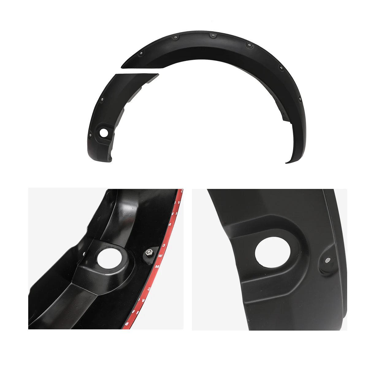 6'' Wheel Arch Extension Fender Flares for Ford Ranger Wildtrak Limited XLT XL 2015-2022 T7 T8 Models Dual Cab Mudguards