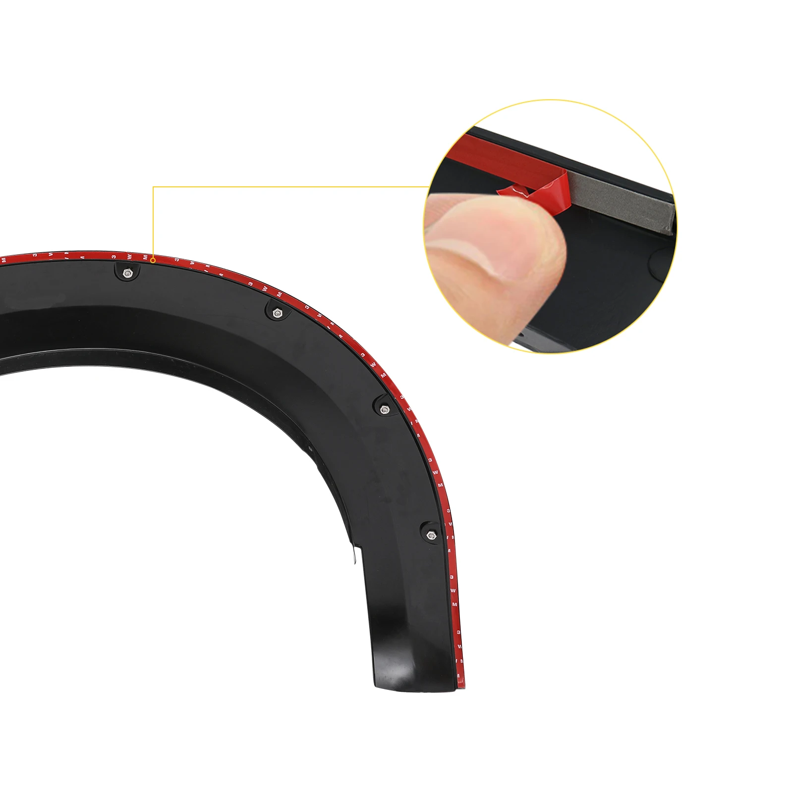 6'' Wheel Arch Extension Fender Flares for Ford Ranger Wildtrak Limited XLT XL 2015-2022 T7 T8 Models Dual Cab Mudguards