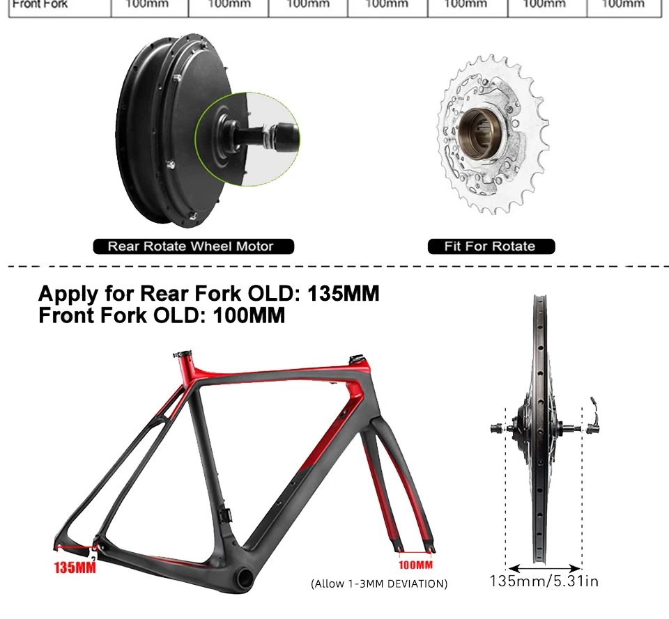 2000W 48V Electric Bike Coversion Kit 26''27.5''700C29'' Brusheless Gearless Hub Motor Wheel 20Ah Hailong Lithium Battery