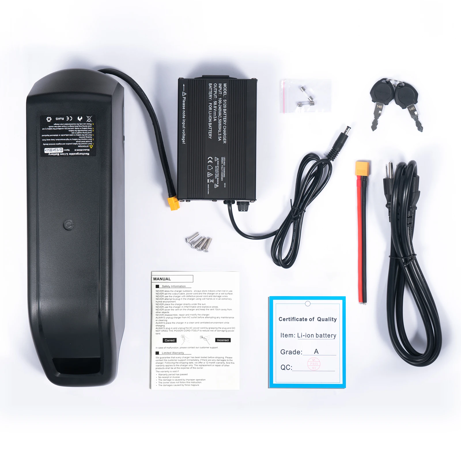 21700 EBike Battery Polly 48V 18.2 25Ah DP-9 DP-7 Case LIthium 18650 Pack for 1000W 500W 350W 250W Electric Bicycle Ba-fang Motor