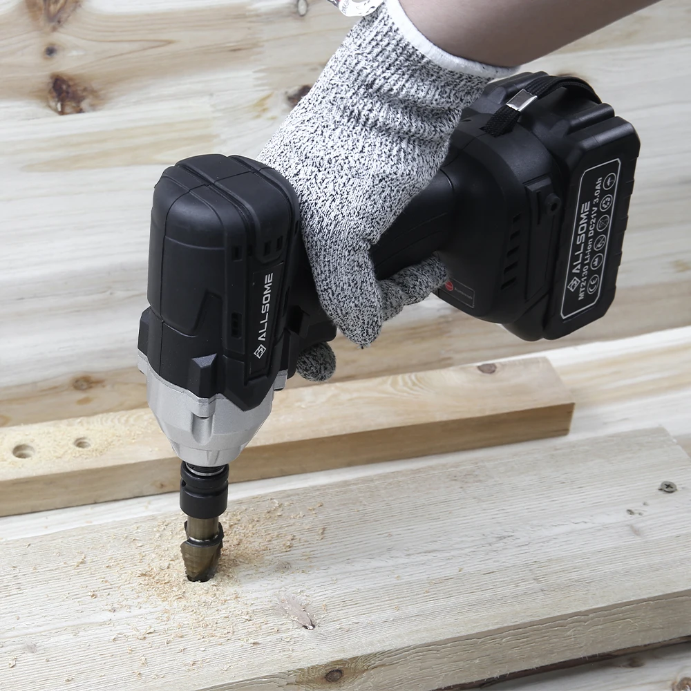 ALLSOME 1/2 in. Brushless Cordless 3-Speed Impact Wrench with 22mm Sleeve for 18V Makita Lithium Battery