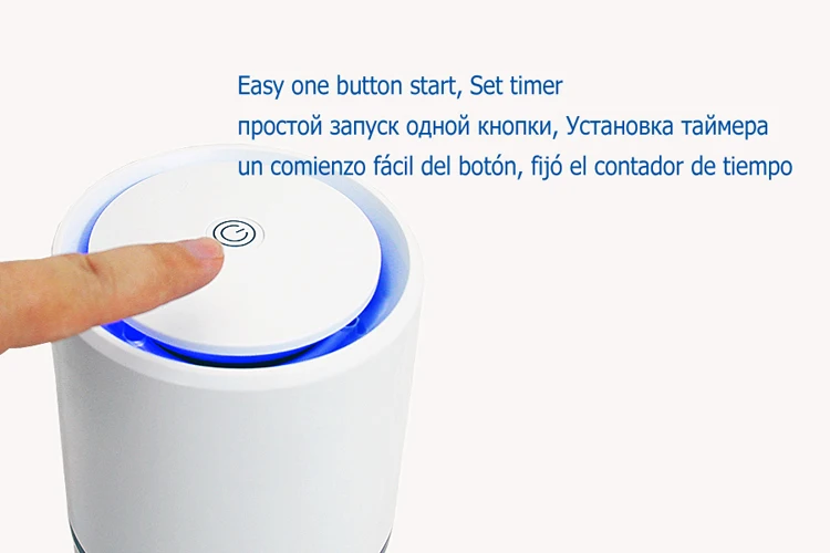 Desktop HEPA Air Purifier Low Noise Air Cleaner with Night Light GL-2103