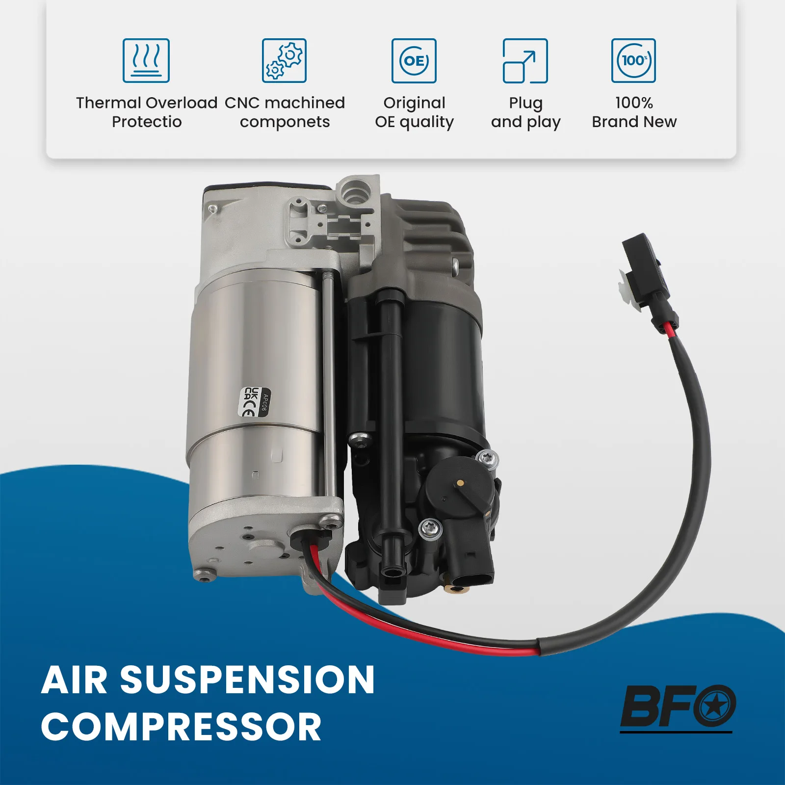 Air Suspension Compressor Pump + Relay For Mercedes Benz E Class W212 2123200404 2123200104